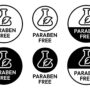 Paraben,Free,With,A,Leaf,Drop,Label,,Logo,,Badge,,Icon, senza e free from